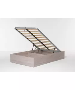LETTO PIAZZA E MEZZA CONTENITORE "BED BOX" OLMO NATURALE 120X190 CM